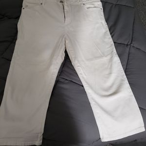 Michael Kors White Demin Crop Pants